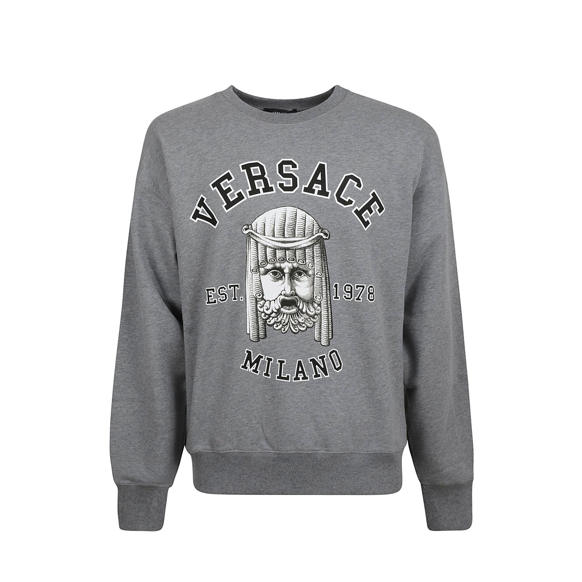 VERSACE Cotton Crewneck Sweatshirt for Men