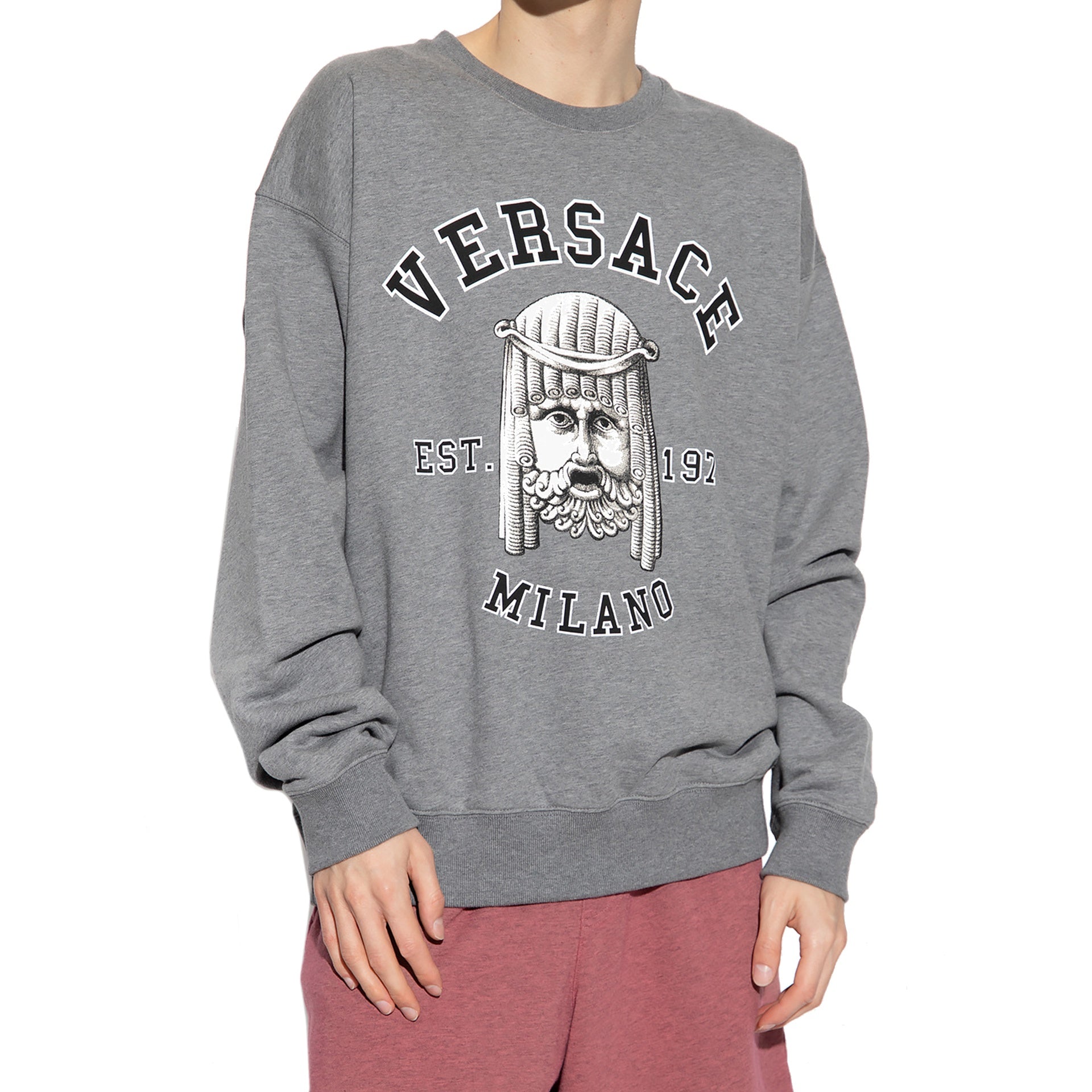 VERSACE Cotton Crewneck Sweatshirt for Men