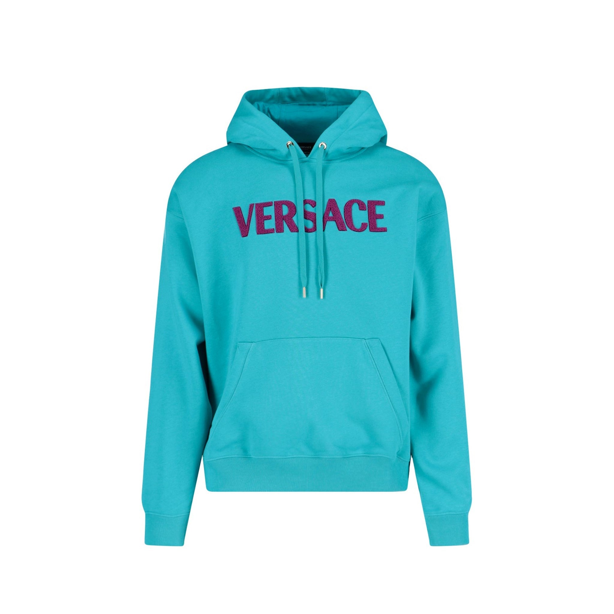 VERSACE Cotton Logo Sweatshirt for Men