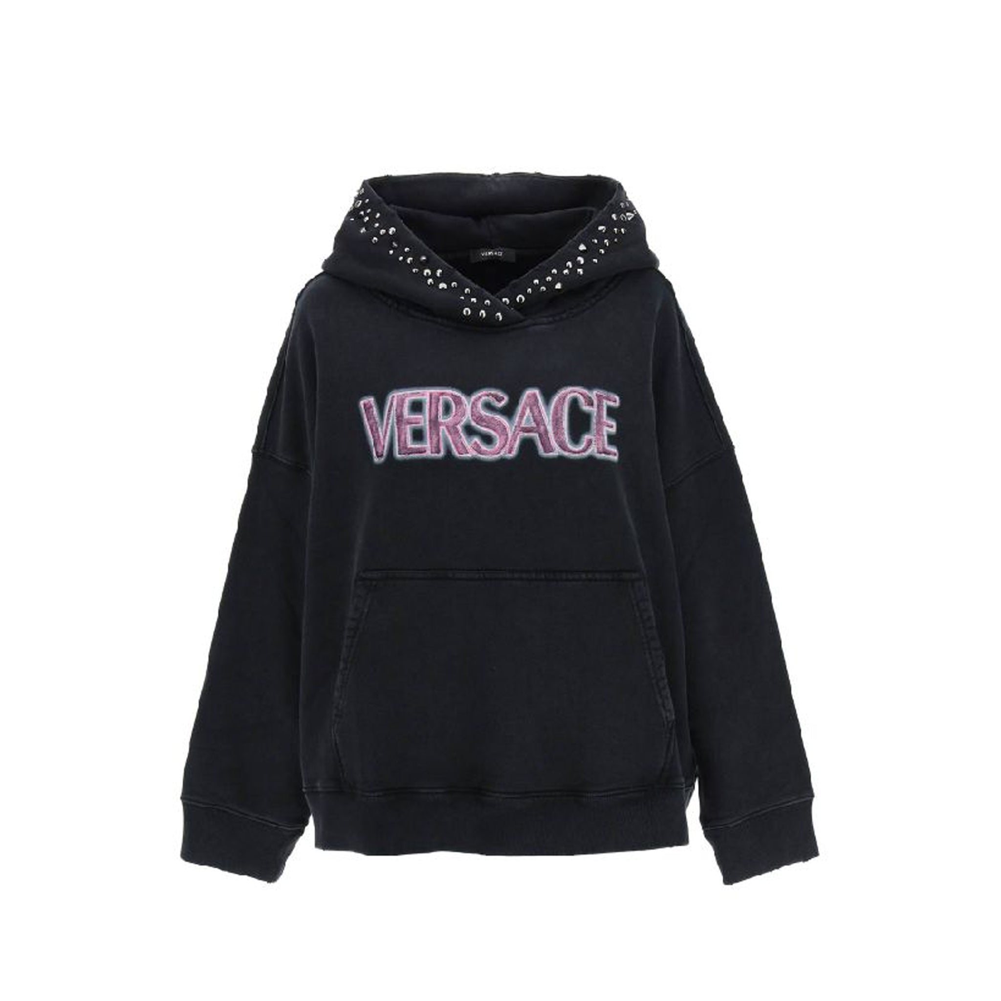 VERSACE Cotton Logo Sweatshirt for Women