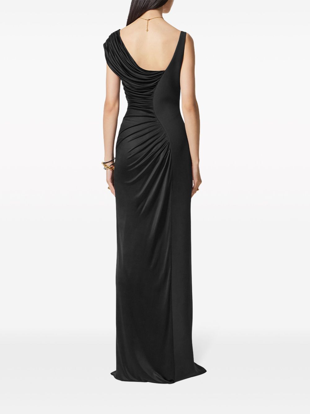 VERSACE Asymmetric Draped Medusa '95 Dress - Size 40 IT