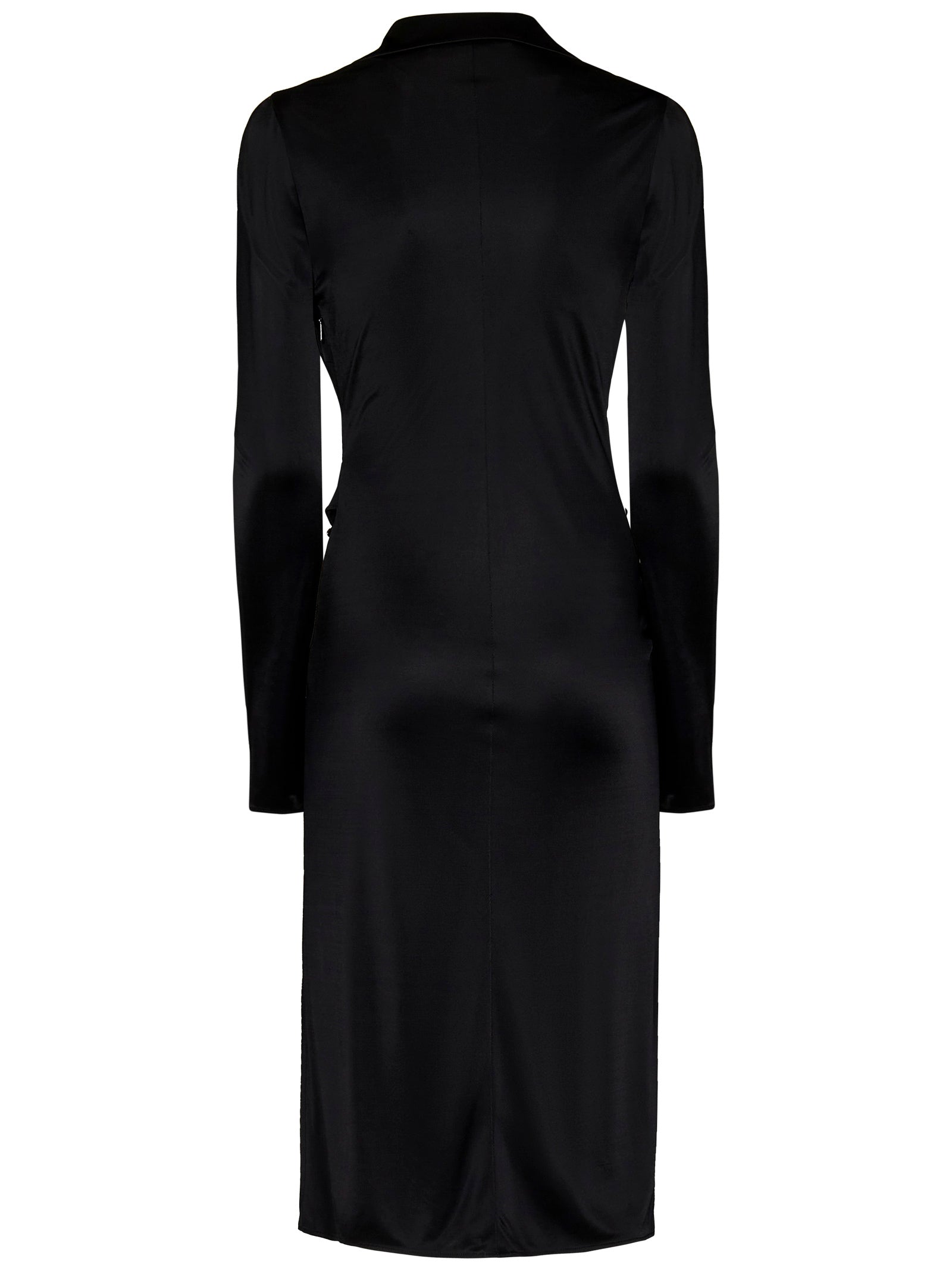 VERSACE Sophisticated Ruffle Midi Dress