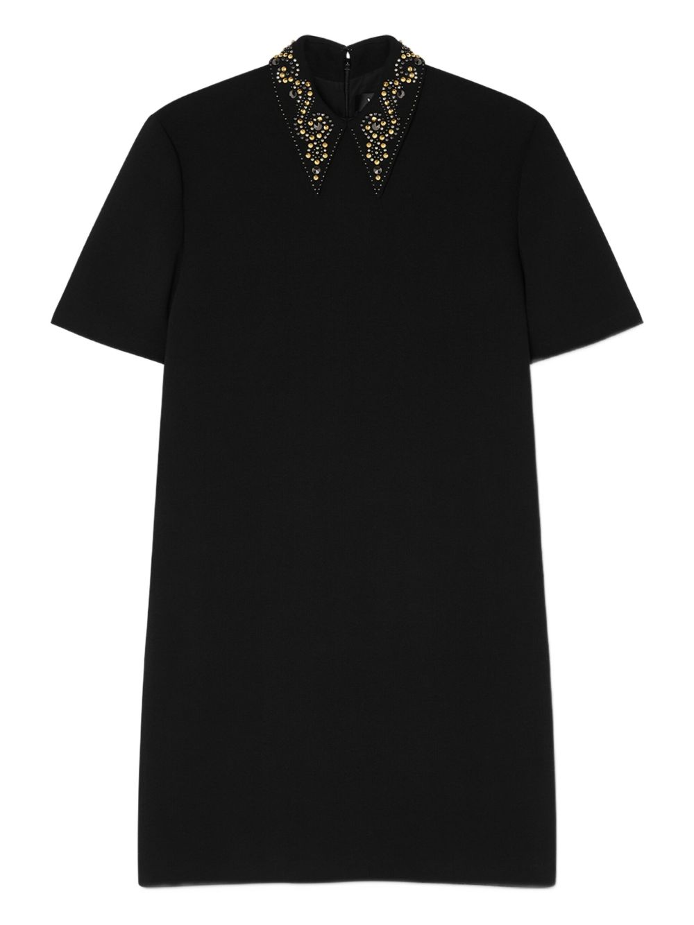 VERSACE Chic Stud Embellished Flared Mini Dress