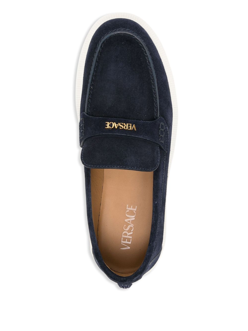 VERSACE Elegant Flat Loafers with Medusa Detail - 3cm Heel