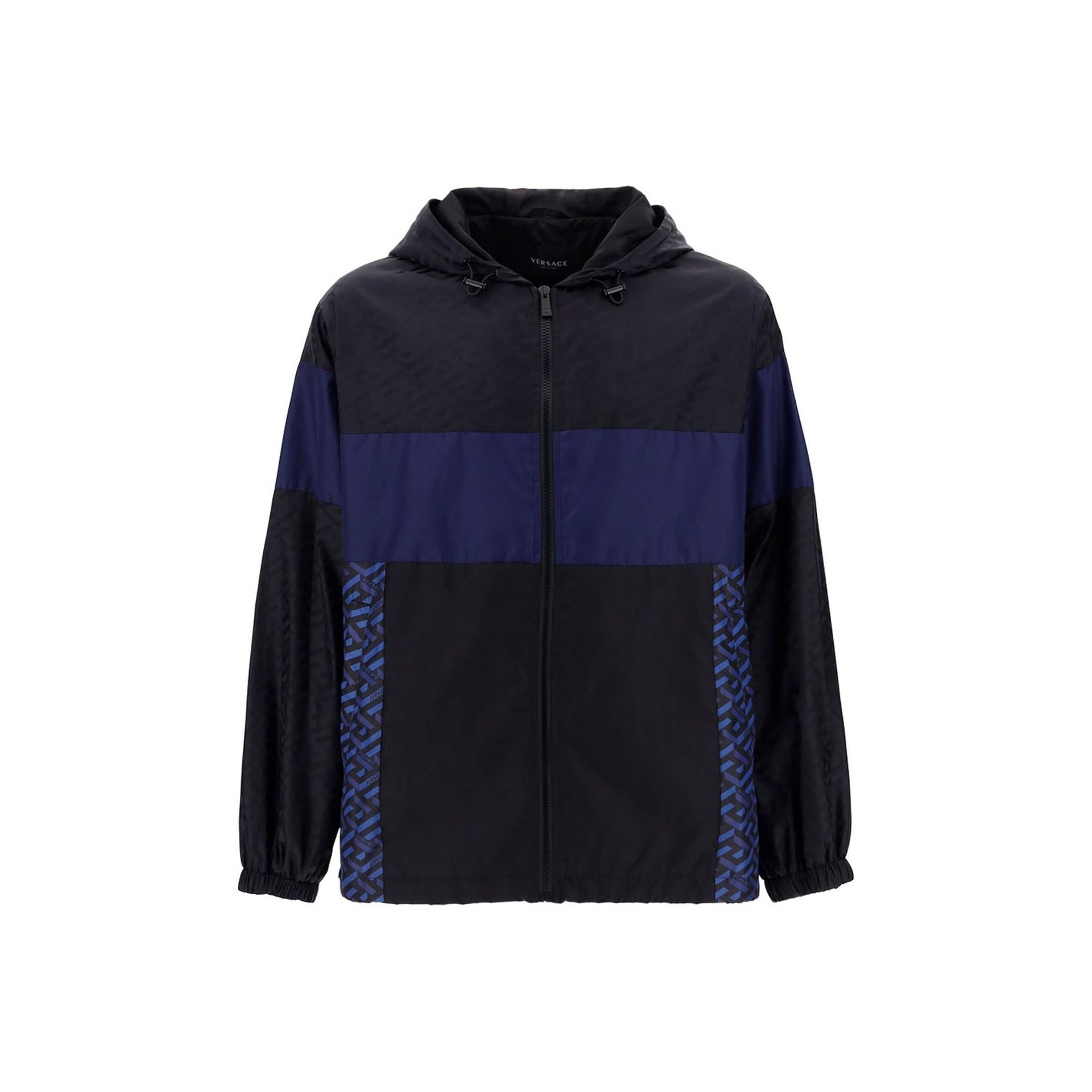 VERSACE Hooded Windbreaker Jacket