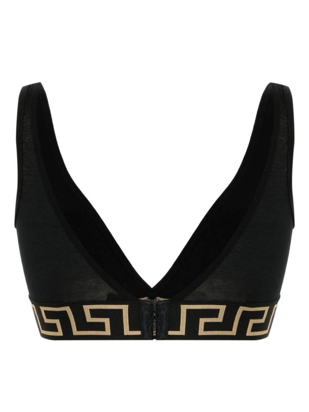 VERSACE Triangle Bra with Gold Greek Motif