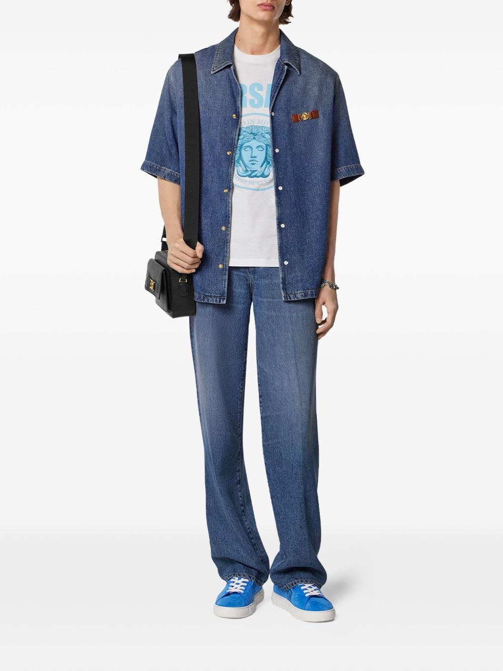 VERSACE Sleek Fit Jeans for Men - FW25