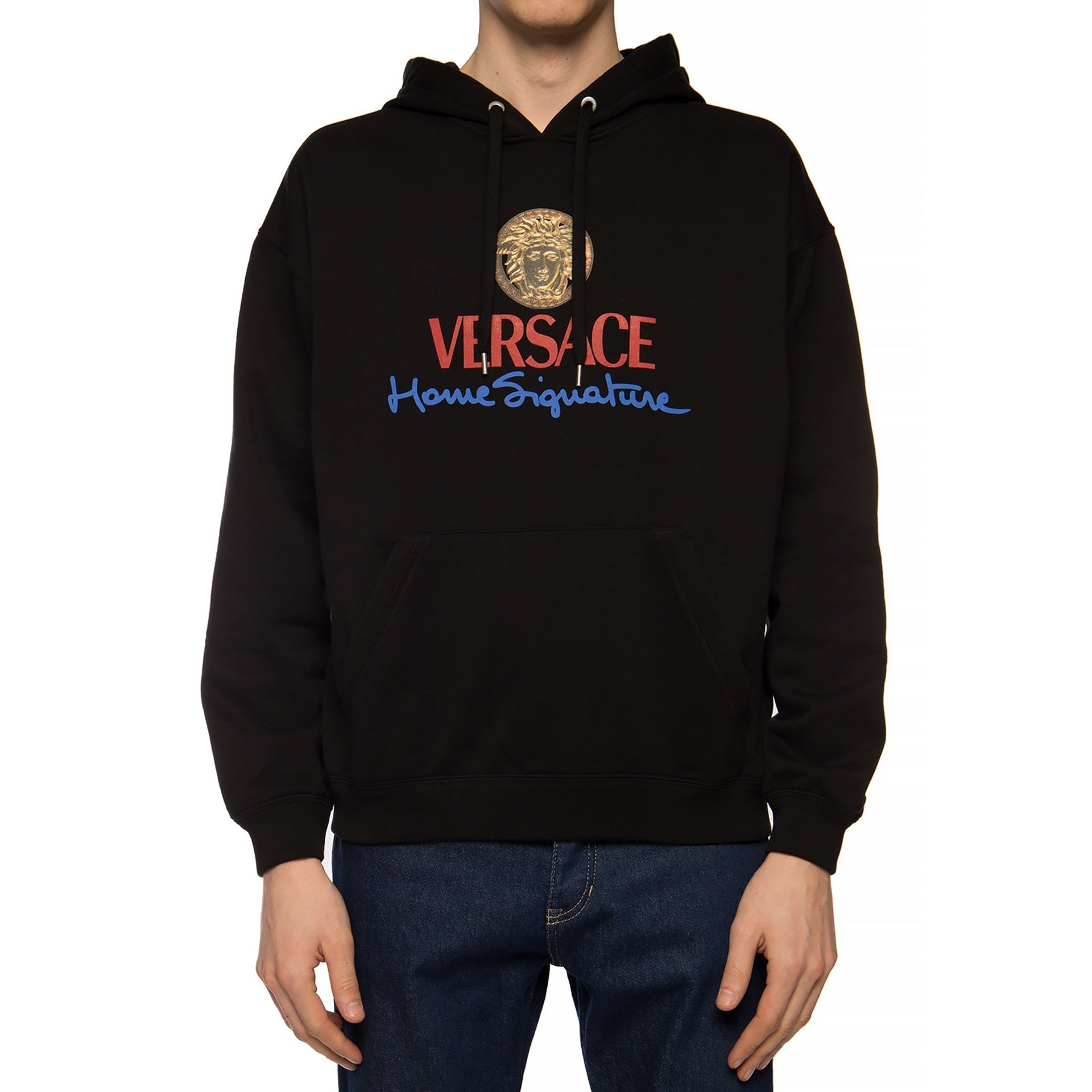 VERSACE Logo Hooded Sweatshirt for Men