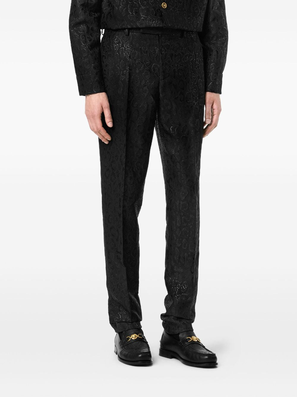 VERSACE Slim Fit Black Trousers - Fall Winter 25/26