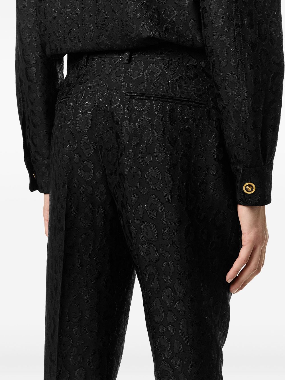 VERSACE Slim Fit Black Trousers - Fall Winter 25/26