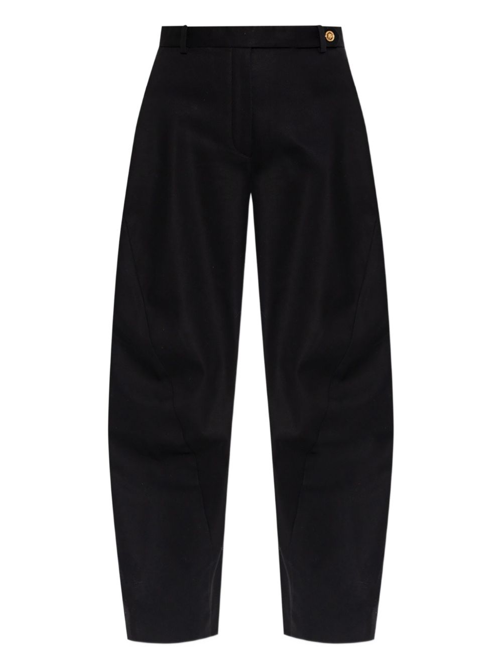 VERSACE Low-Waisted Baggy Trousers with Gold Accent