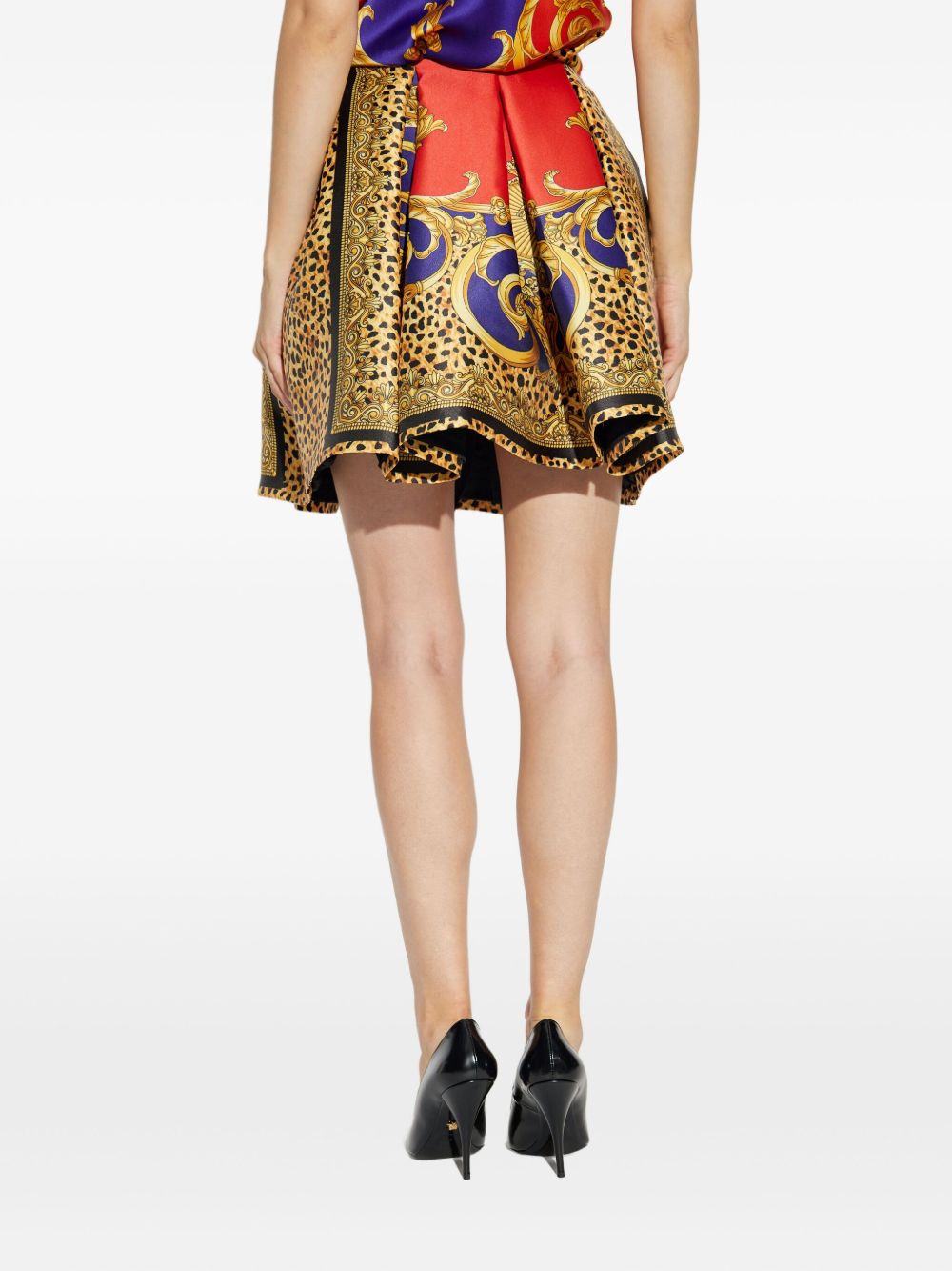 VERSACE Voluminous Baroque Mini Skirt