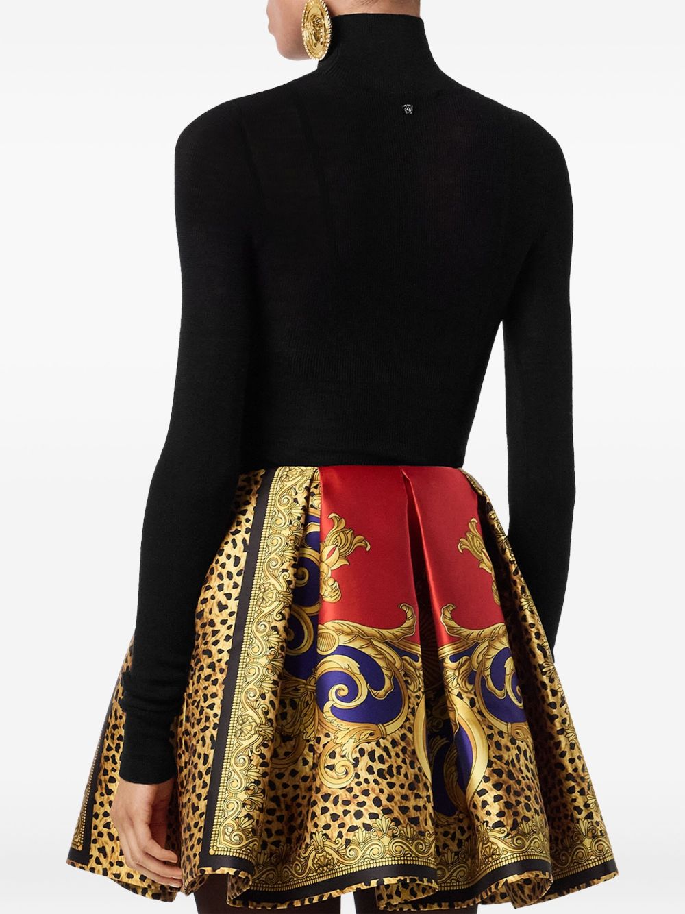 VERSACE Sophisticated Ribbed Knit Top for Women