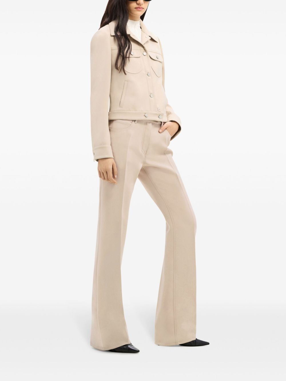 COURREGÈS Signature Twill Trucker Jacket for Women