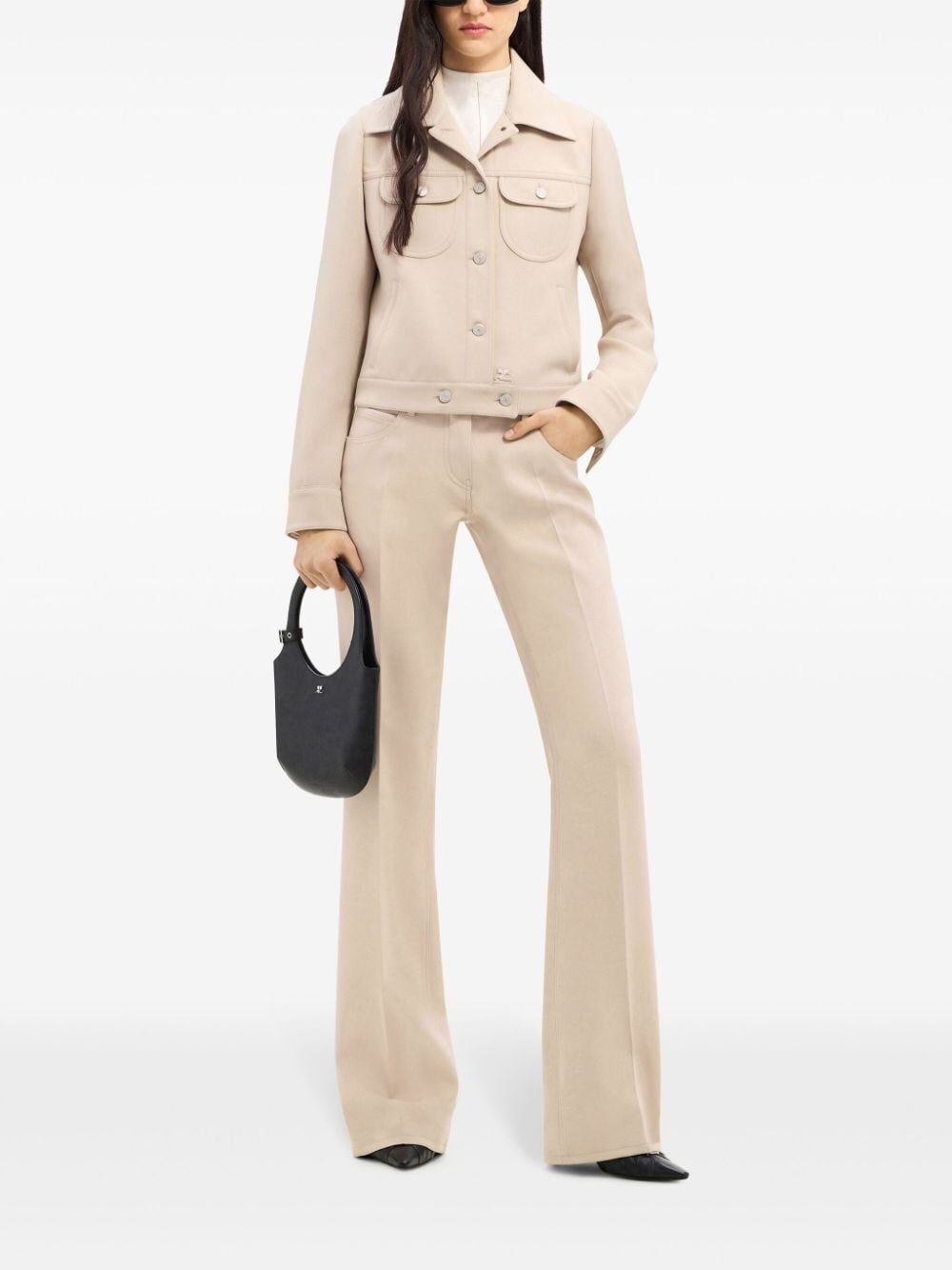 COURREGÈS Signature Twill Trucker Jacket for Women