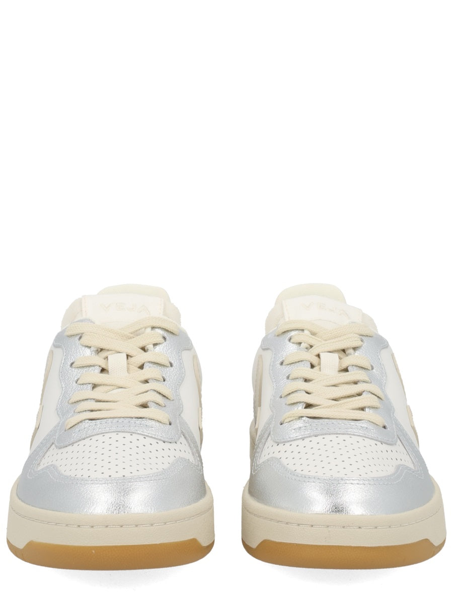 VEJA Silver Leather Sneakers for Women