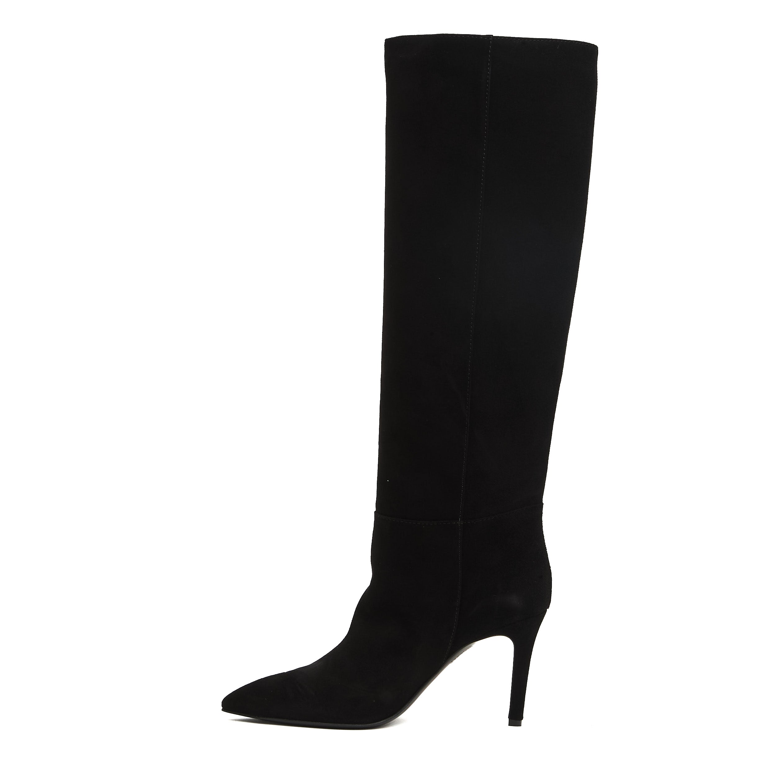 VIA ROMA 15 Chic Suede Stiletto Ankle Boots with 90mm Heel