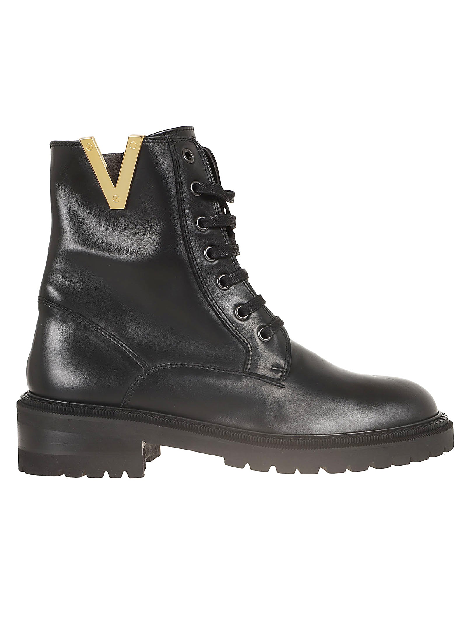 VIA ROMA 15 Chic Ankle Boots with Gold Metal Details