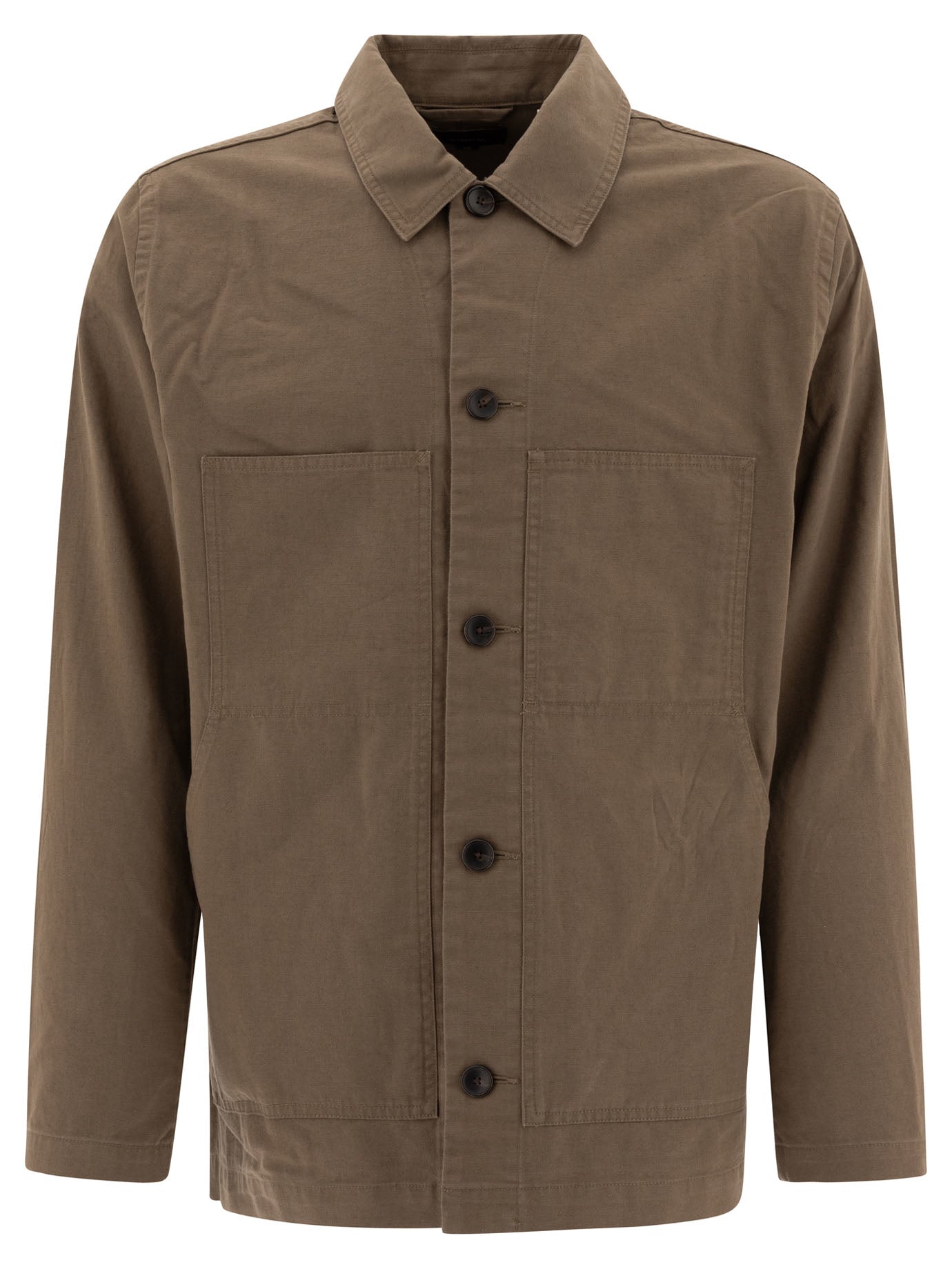 VINCE Cotton and Linen Utility Jacket for Men