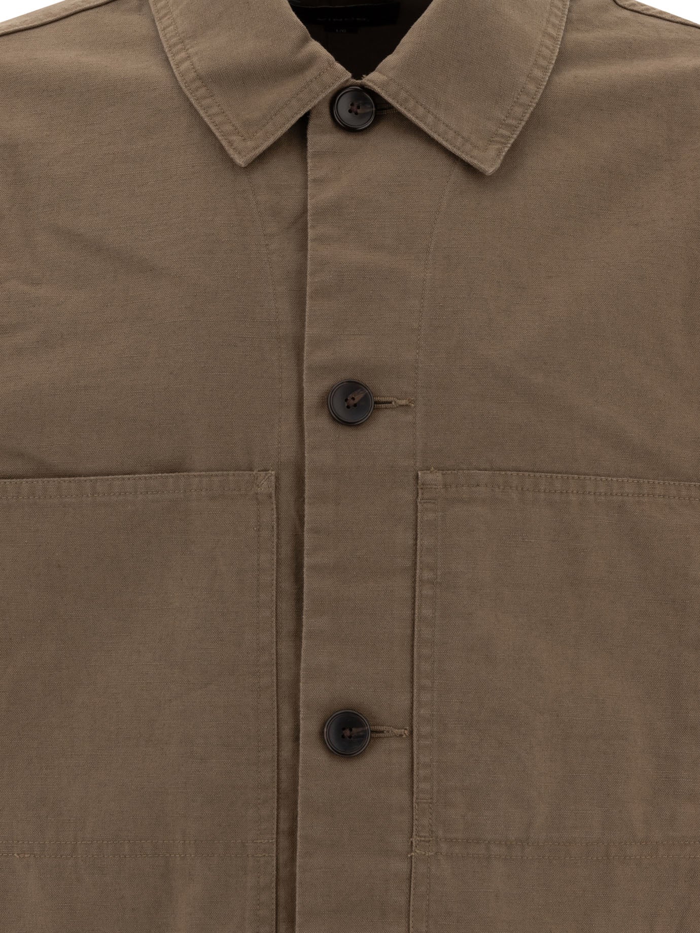 VINCE Cotton and Linen Utility Jacket for Men