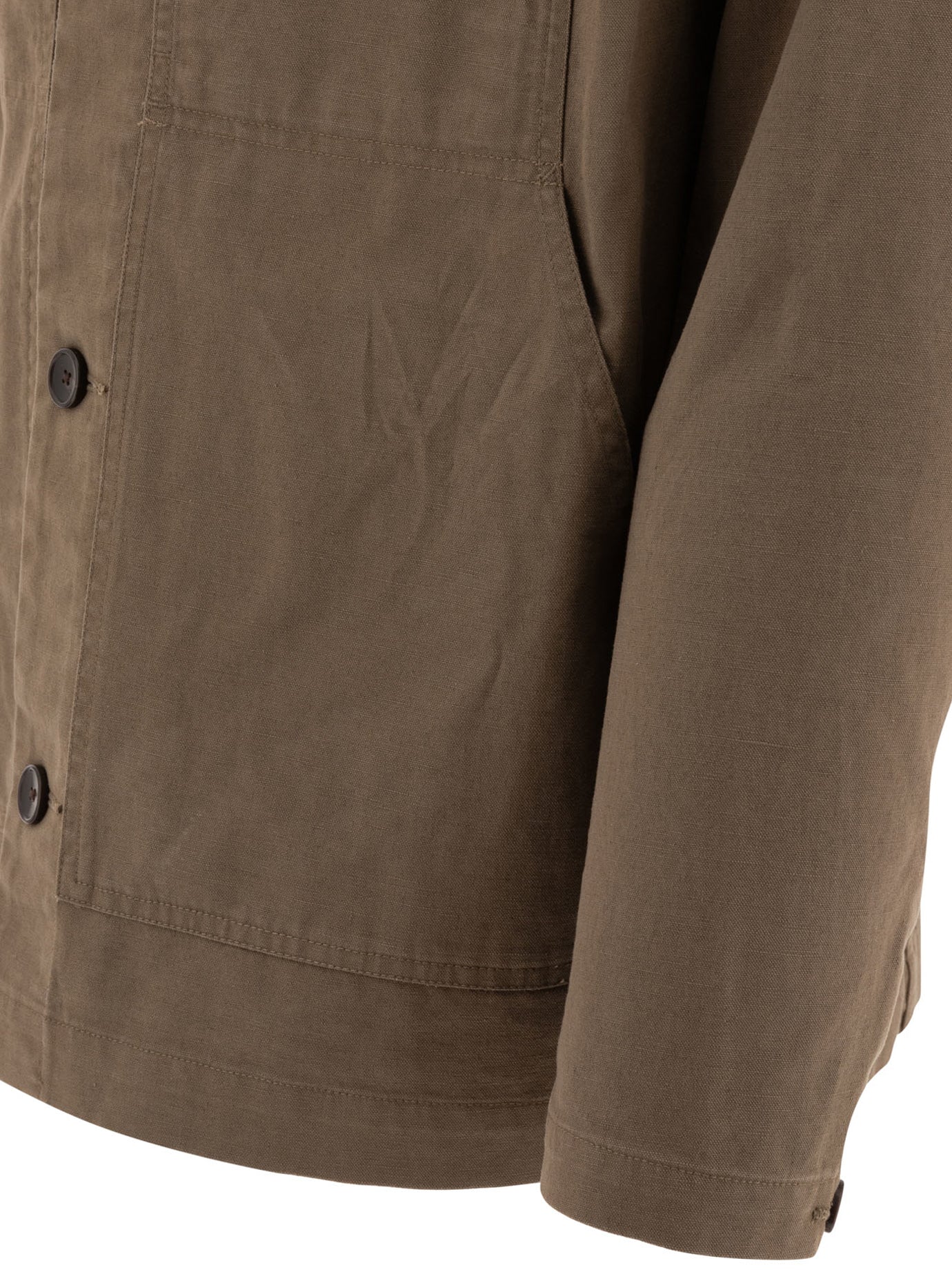 VINCE Cotton and Linen Utility Jacket for Men