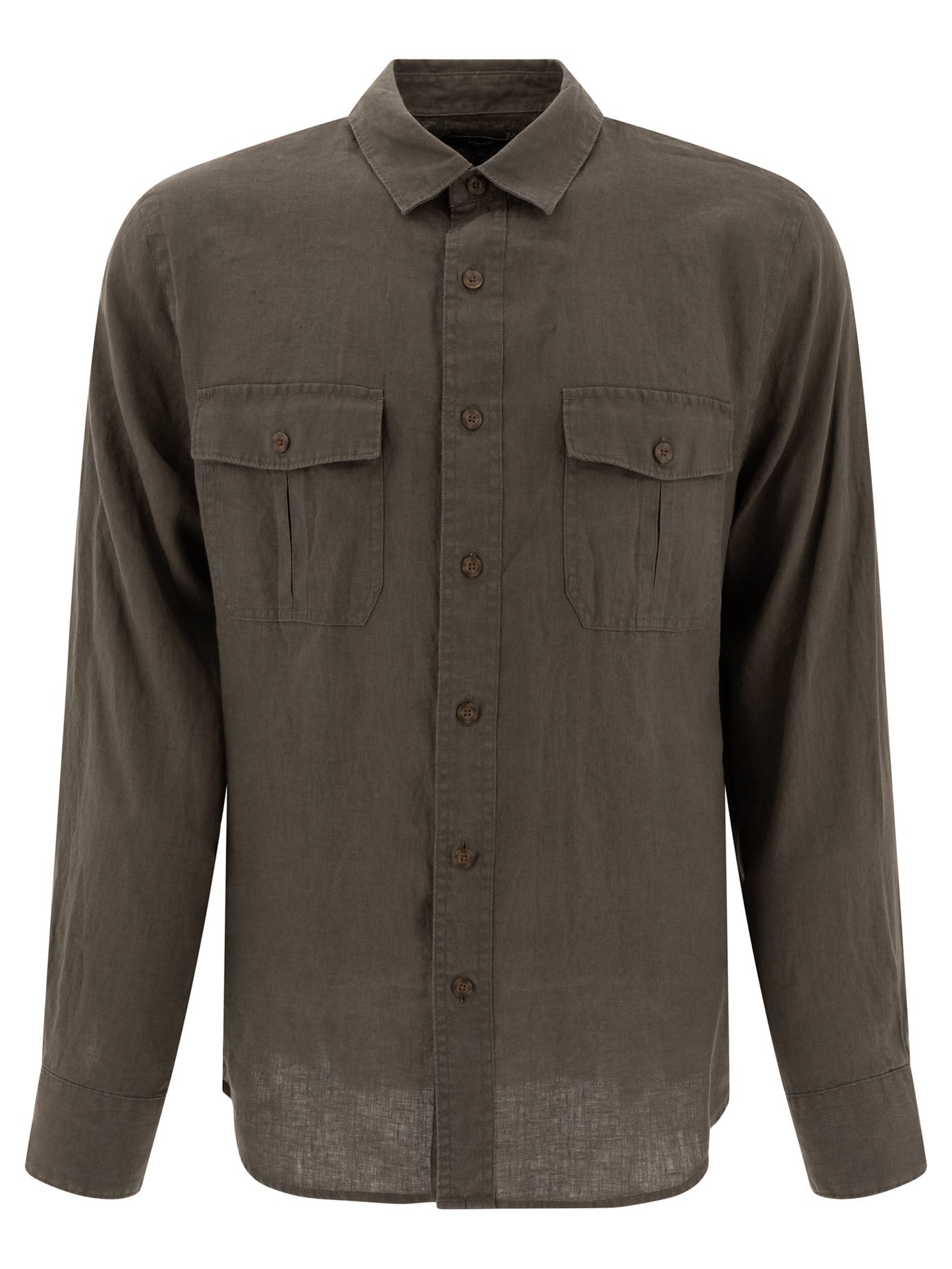 VINCE Linen Utility Shirt