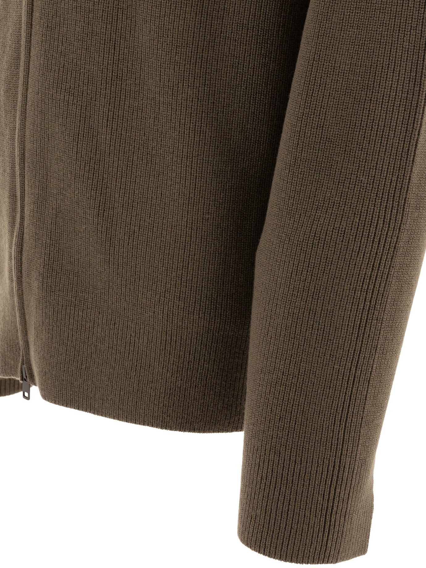 VINCE Wool Blend Cardigan with Two-Way Zip - Regular Fit