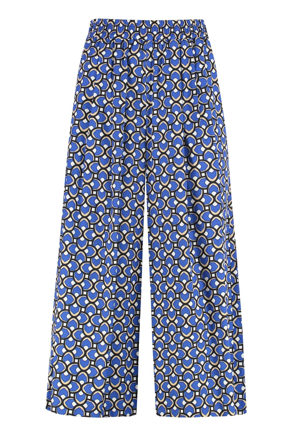 WEEKEND MAX MARA Comfortable Cotton Trousers with Elastic Waistband (SS25)