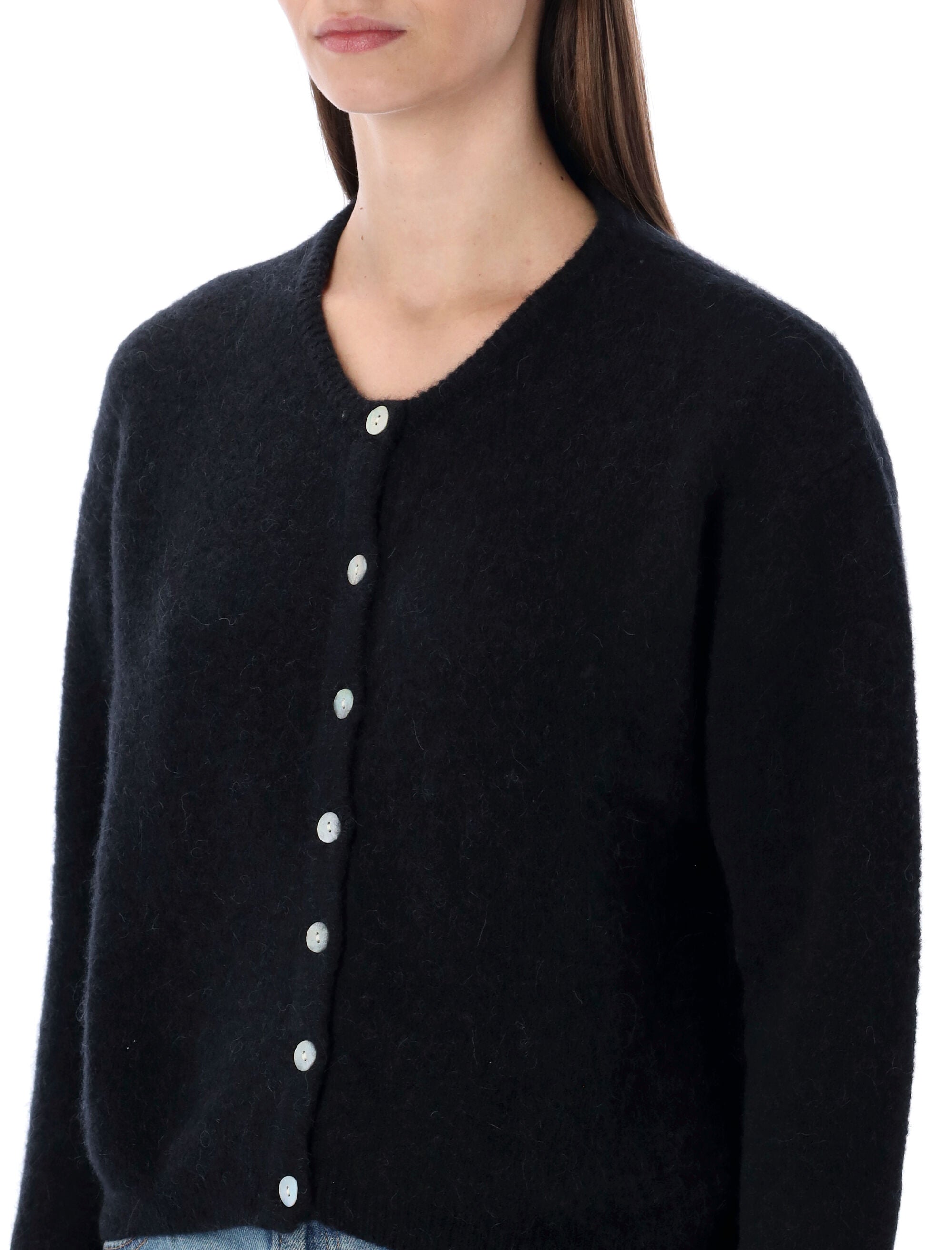 AMERICAN VINTAGE Cropped Balloon Shape Wool Cardigan - Size S