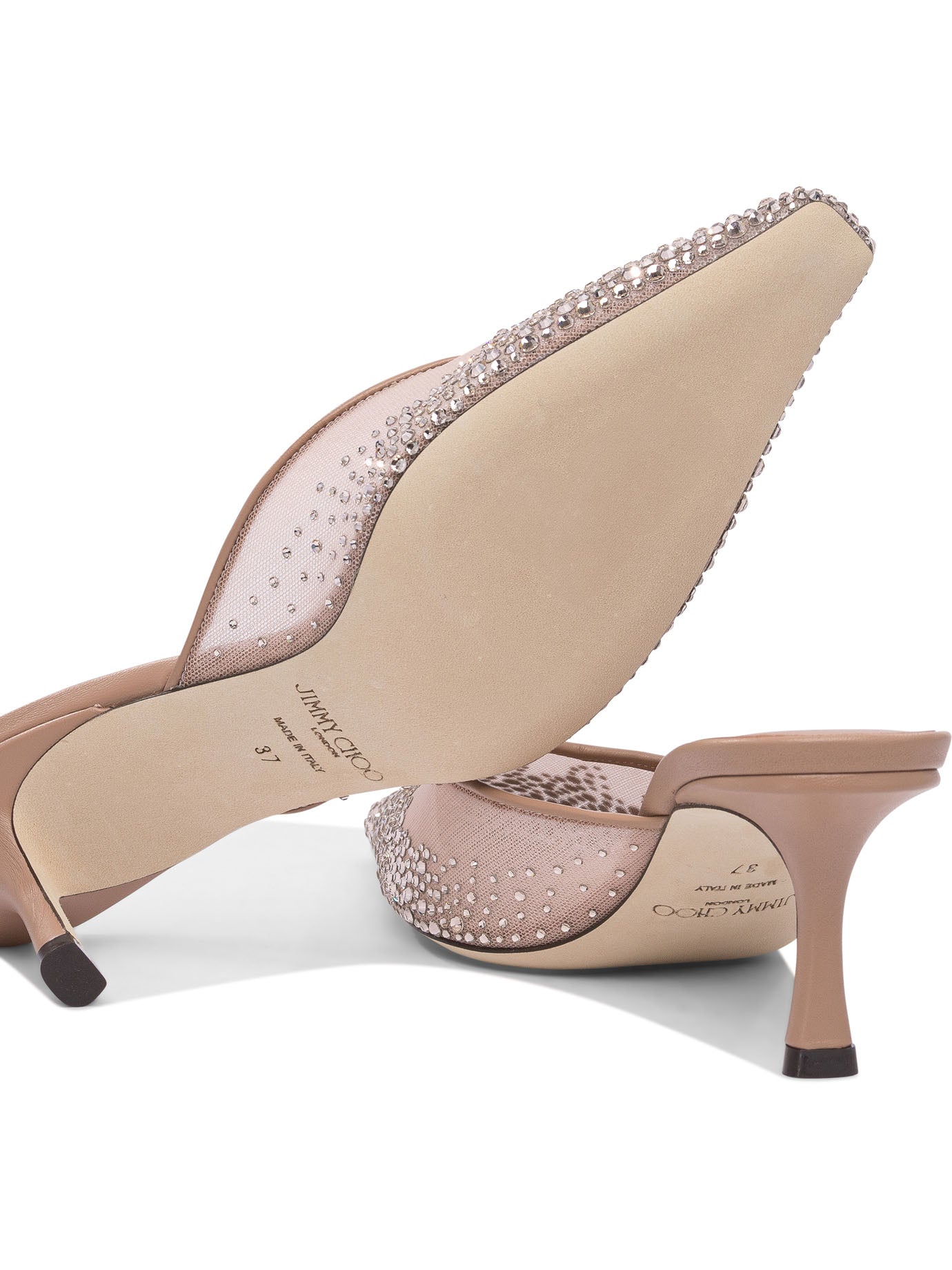 JIMMY CHOO Leather Mid Sandals for Women