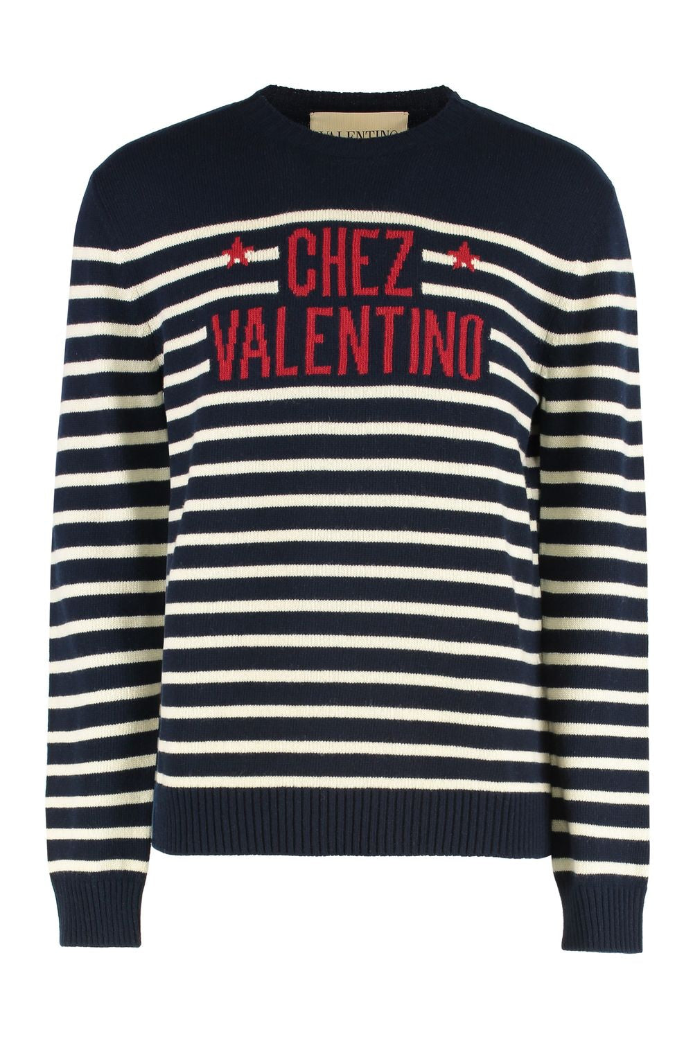 VALENTINO Wool Striped Sweater for Men