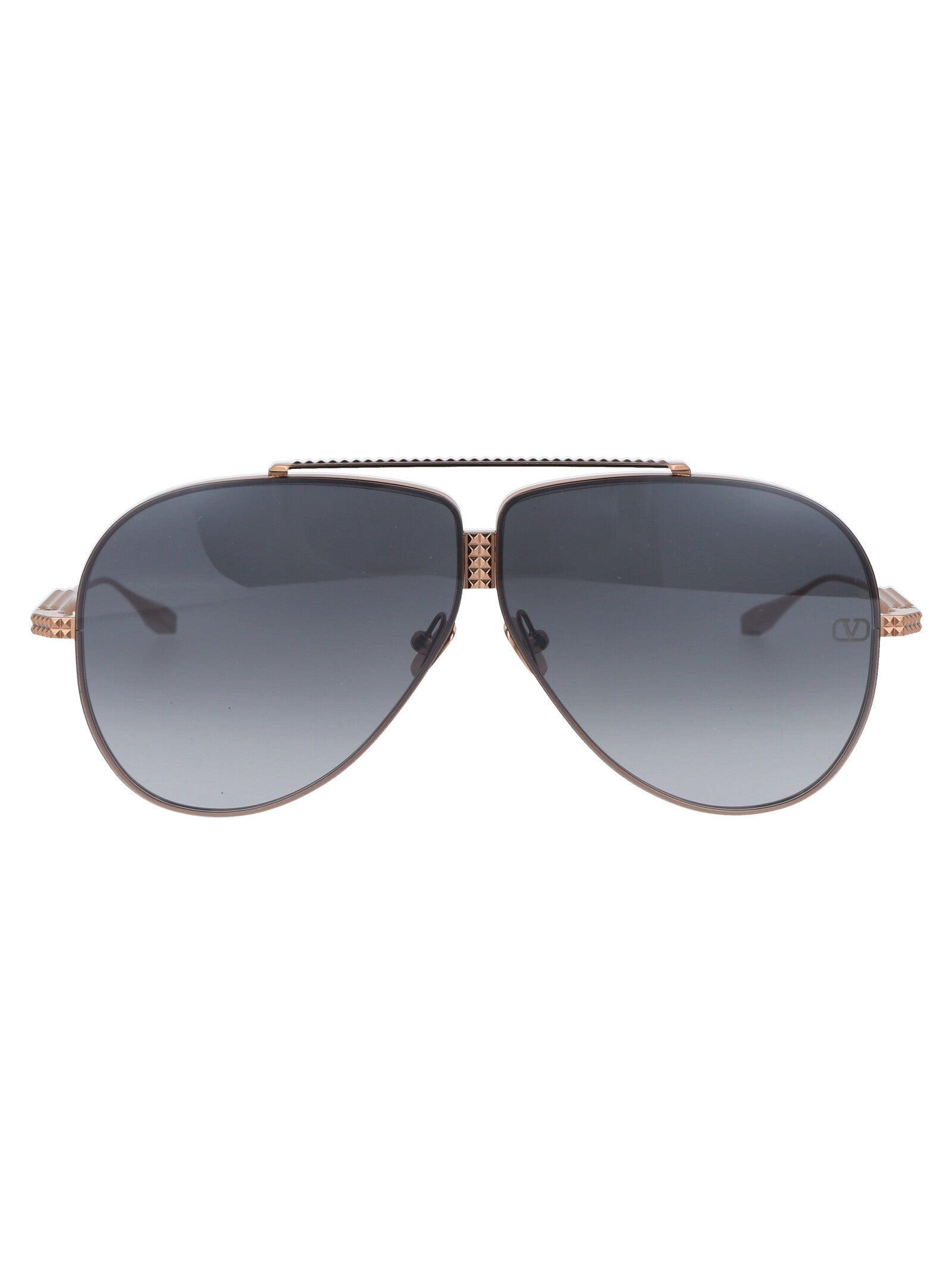VALENTINO GARAVANI Rose Gold Titanium Sunglasses for Women
