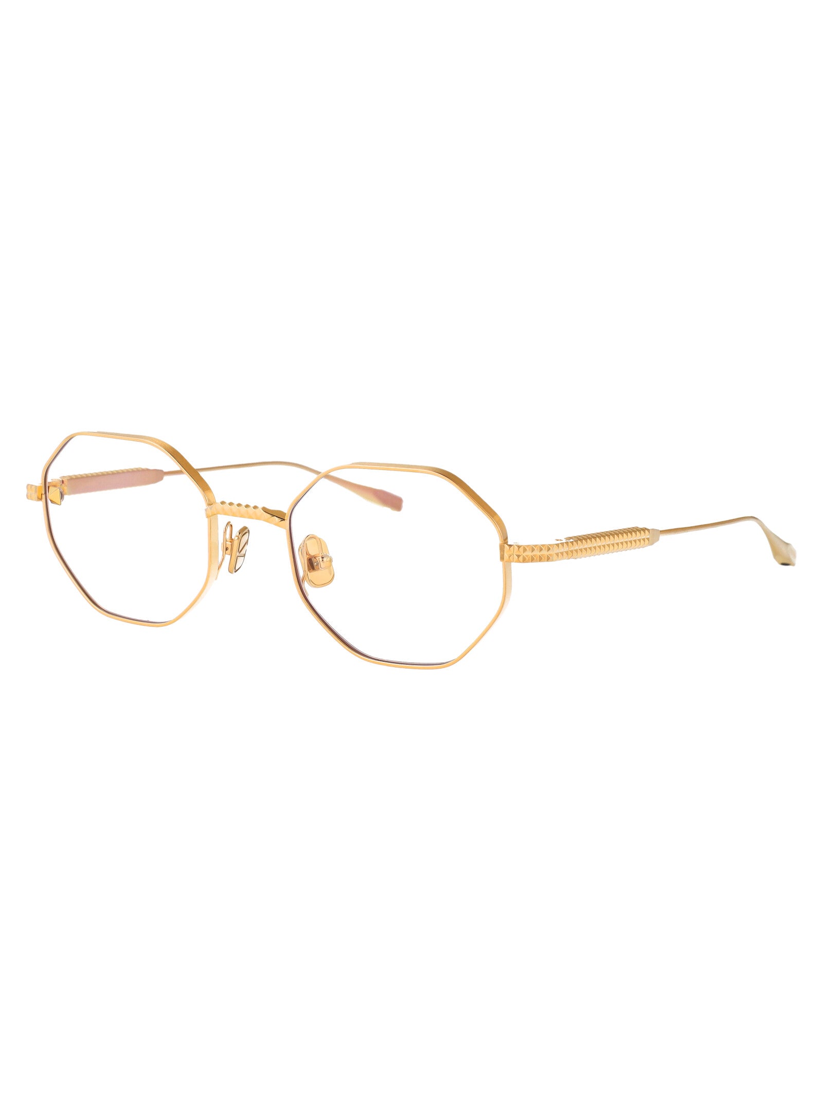VALENTINO GARAVANI Women's Titanium V-Stud Optical Glasses