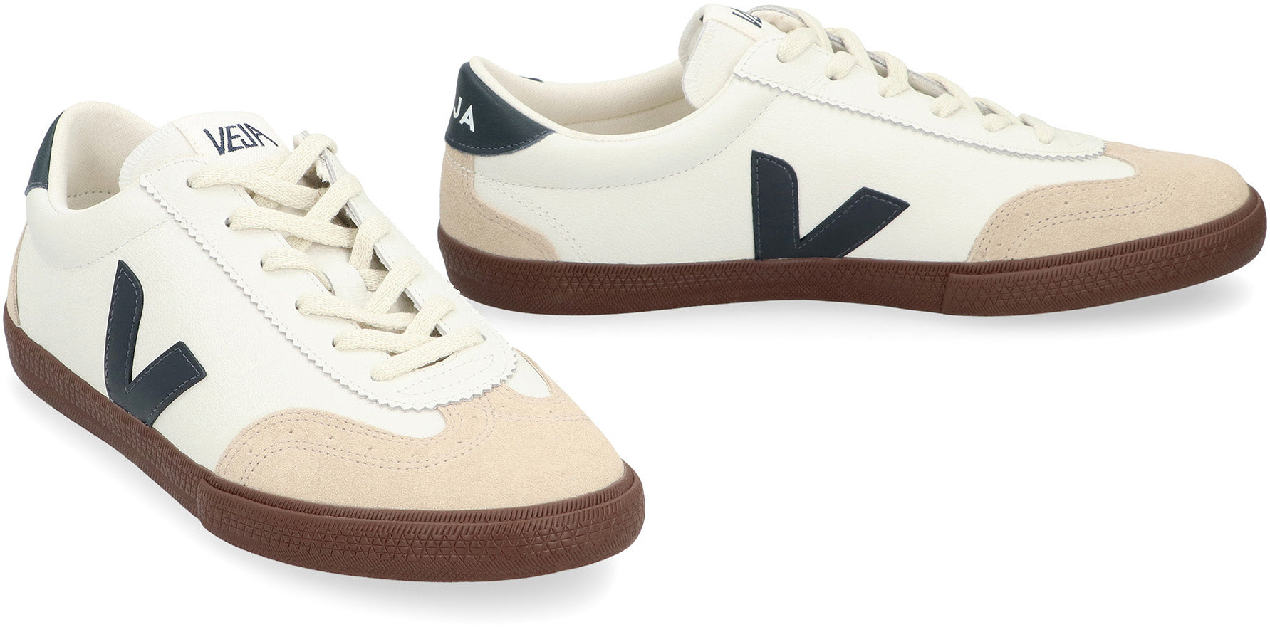 VEJA Organic Leather and Suede Sneakers for Men - FW25