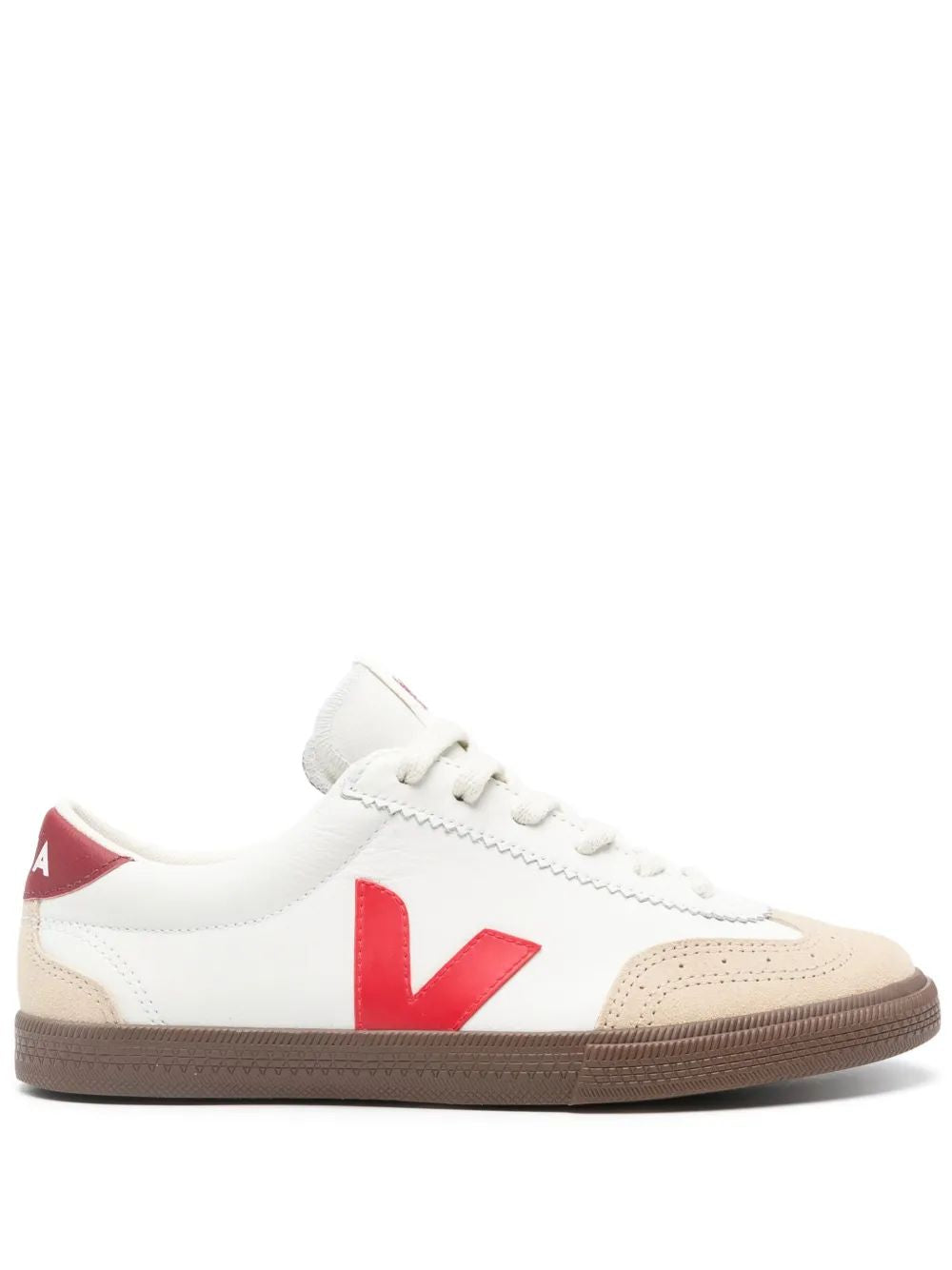 VEJA Women's Classic Sneakers with Stylish Red Accents
