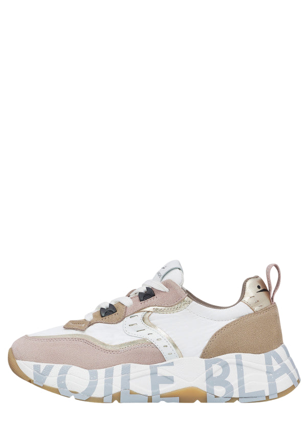 VOILE BLANCHE Stylish Suede and Mesh Sneakers for Women - FW25