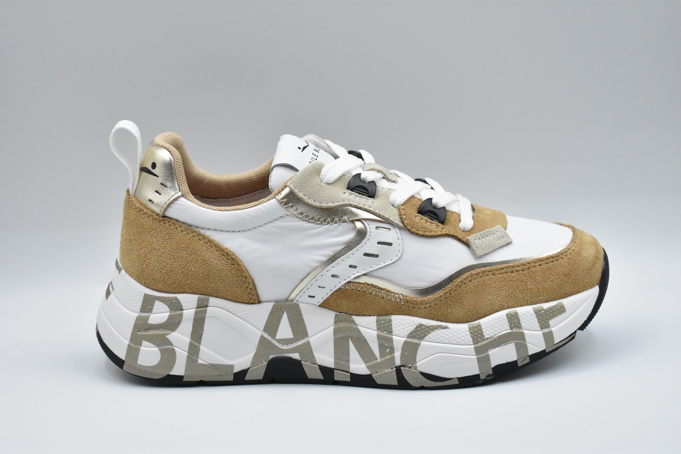 VOILE BLANCHE Elegant Lace-Up Flat Shoes for Women