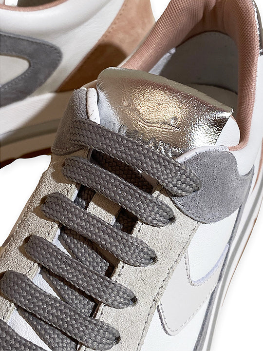 VOILE BLANCHE Chic Lace-Up Flat Sneakers for Women