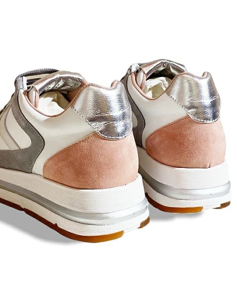 VOILE BLANCHE Chic Lace-Up Flat Sneakers for Women