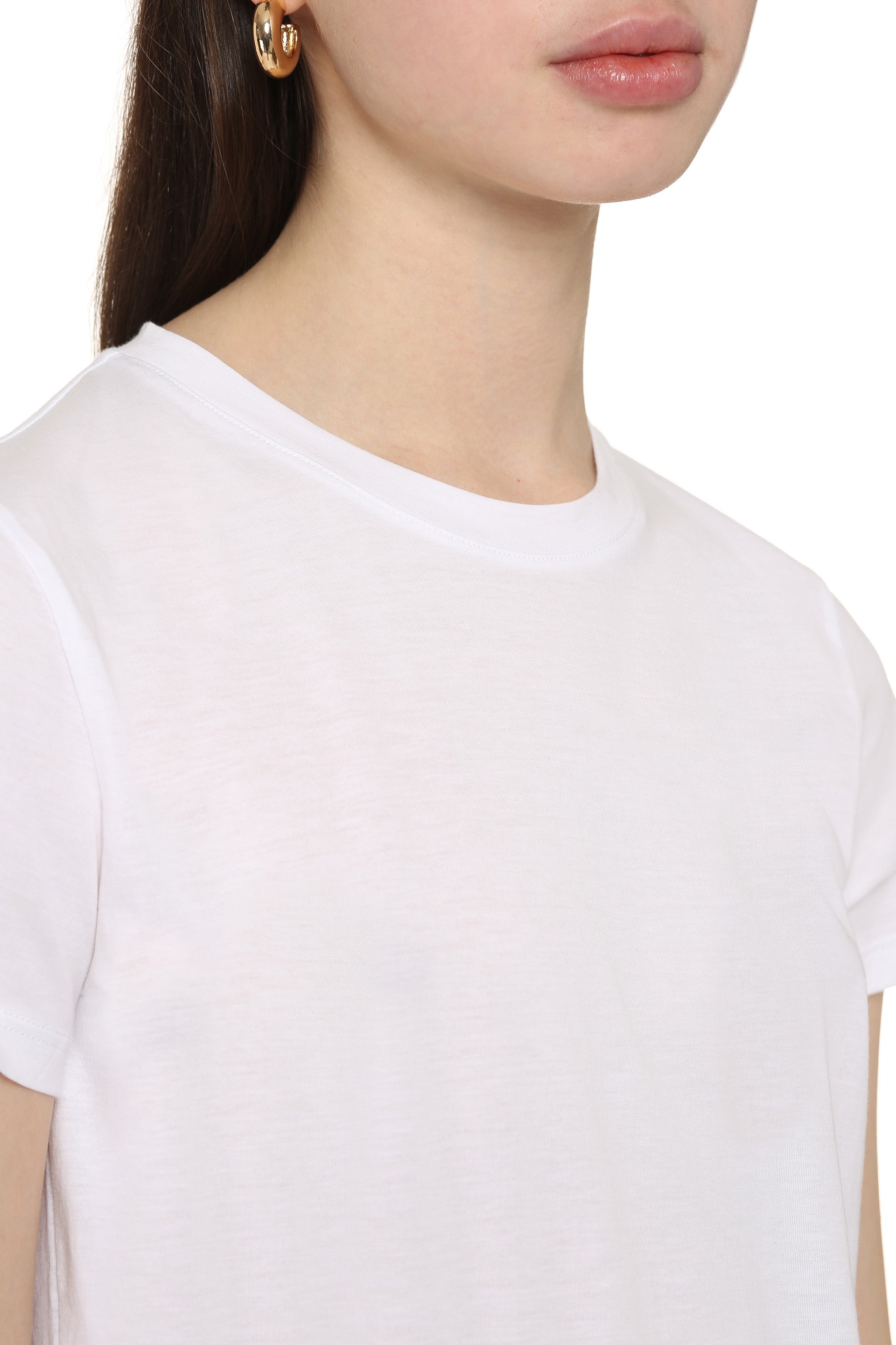 VINCE Classic Ribbed Cotton T-Shirt