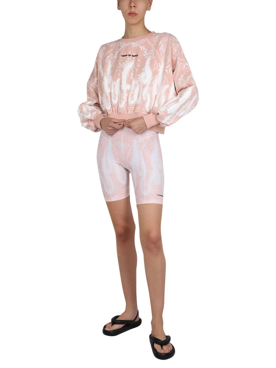 VISION OF SUPER Paisley Pattern Sweatshirt for Women