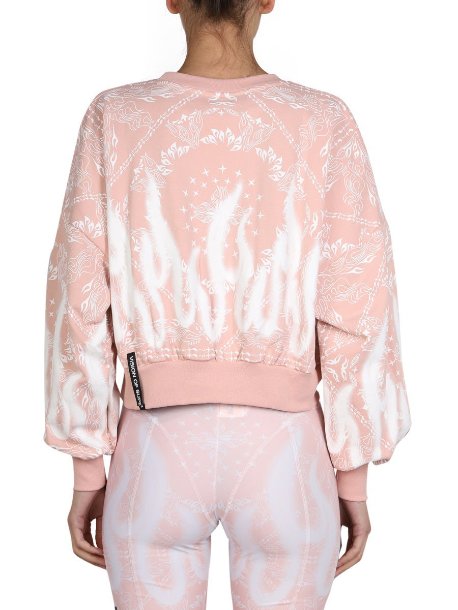 VISION OF SUPER Paisley Pattern Sweatshirt for Women