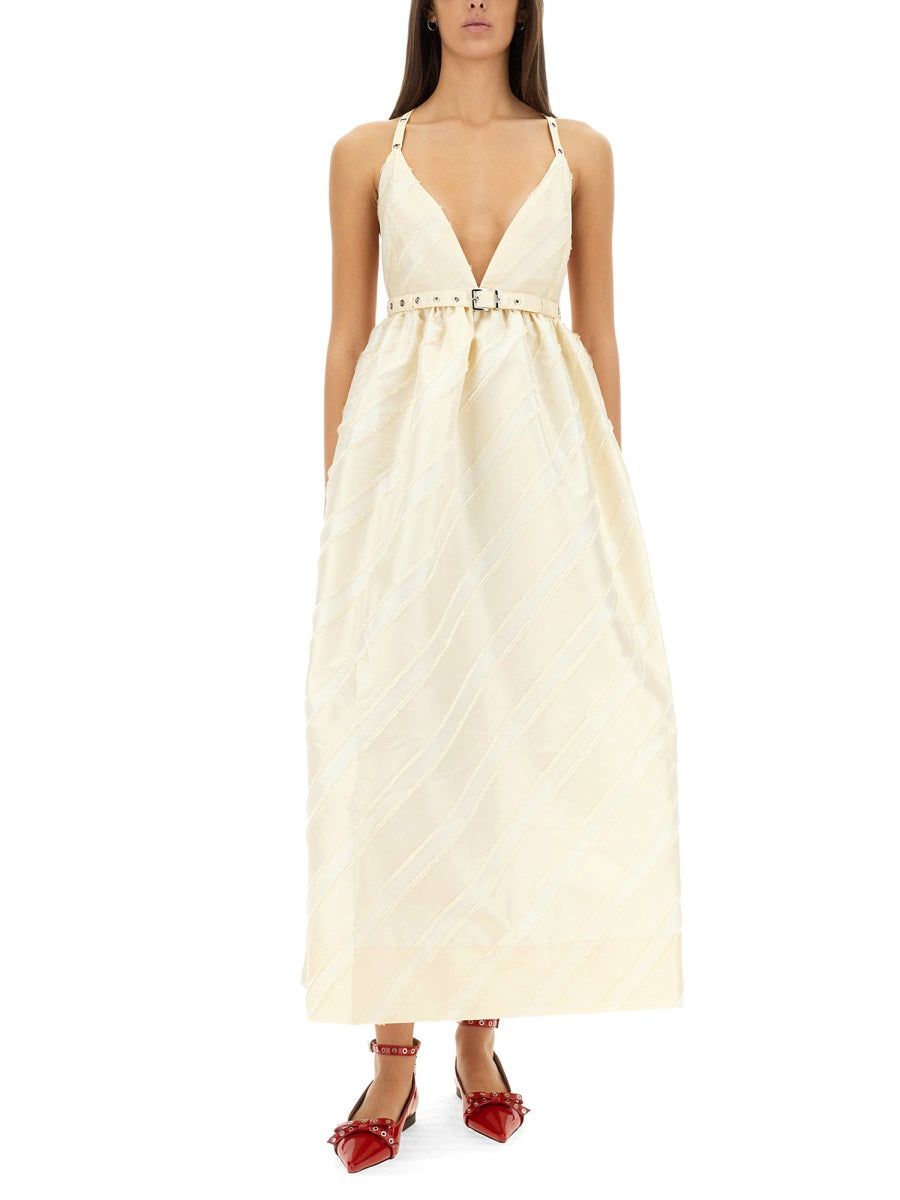 GANNI Recycled Polyester Mini Dress - Size 36