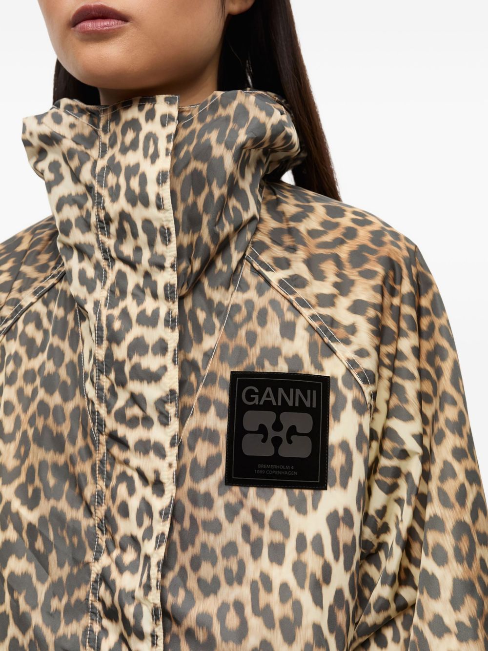 GANNI Animal Print Jacket for Women - FW25 Collection