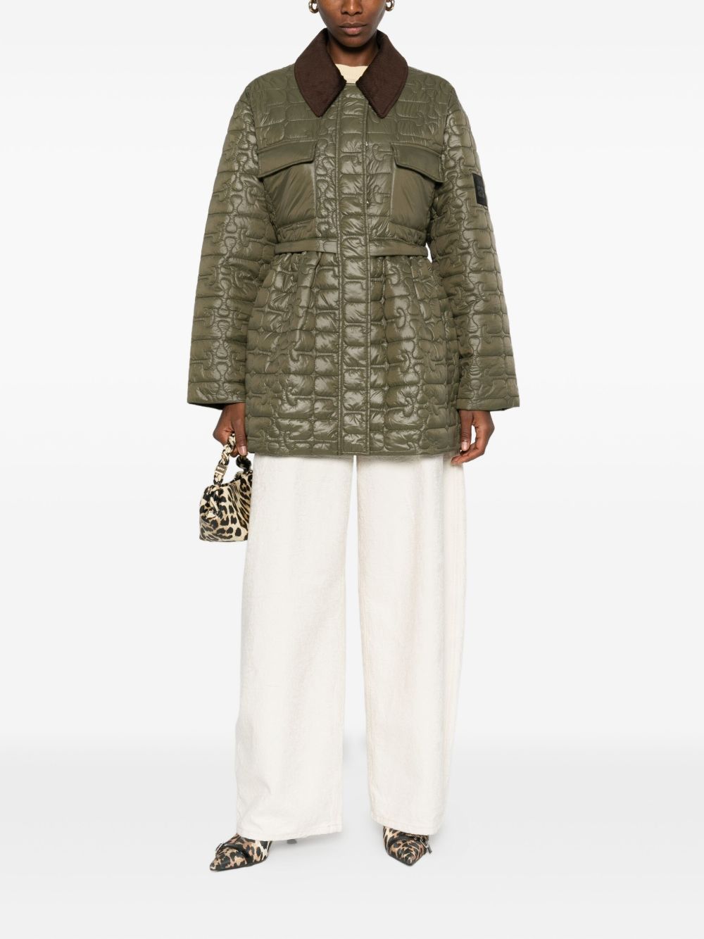 GANNI Recycled Nylon Quilted Jacket - Women's Outerwear