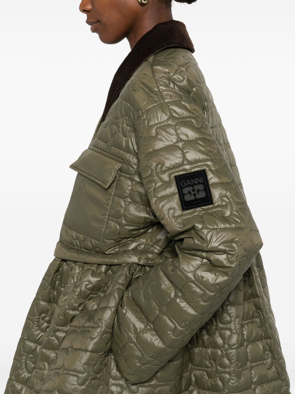 GANNI Recycled Nylon Quilted Jacket - Women's Outerwear