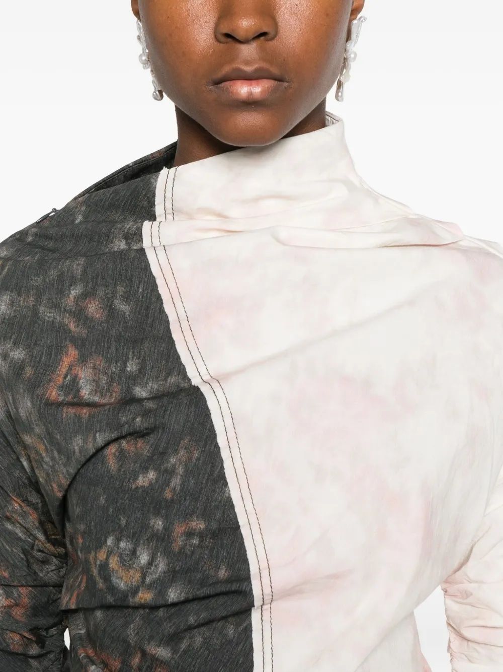 GANNI Ruched Mini Top for Women