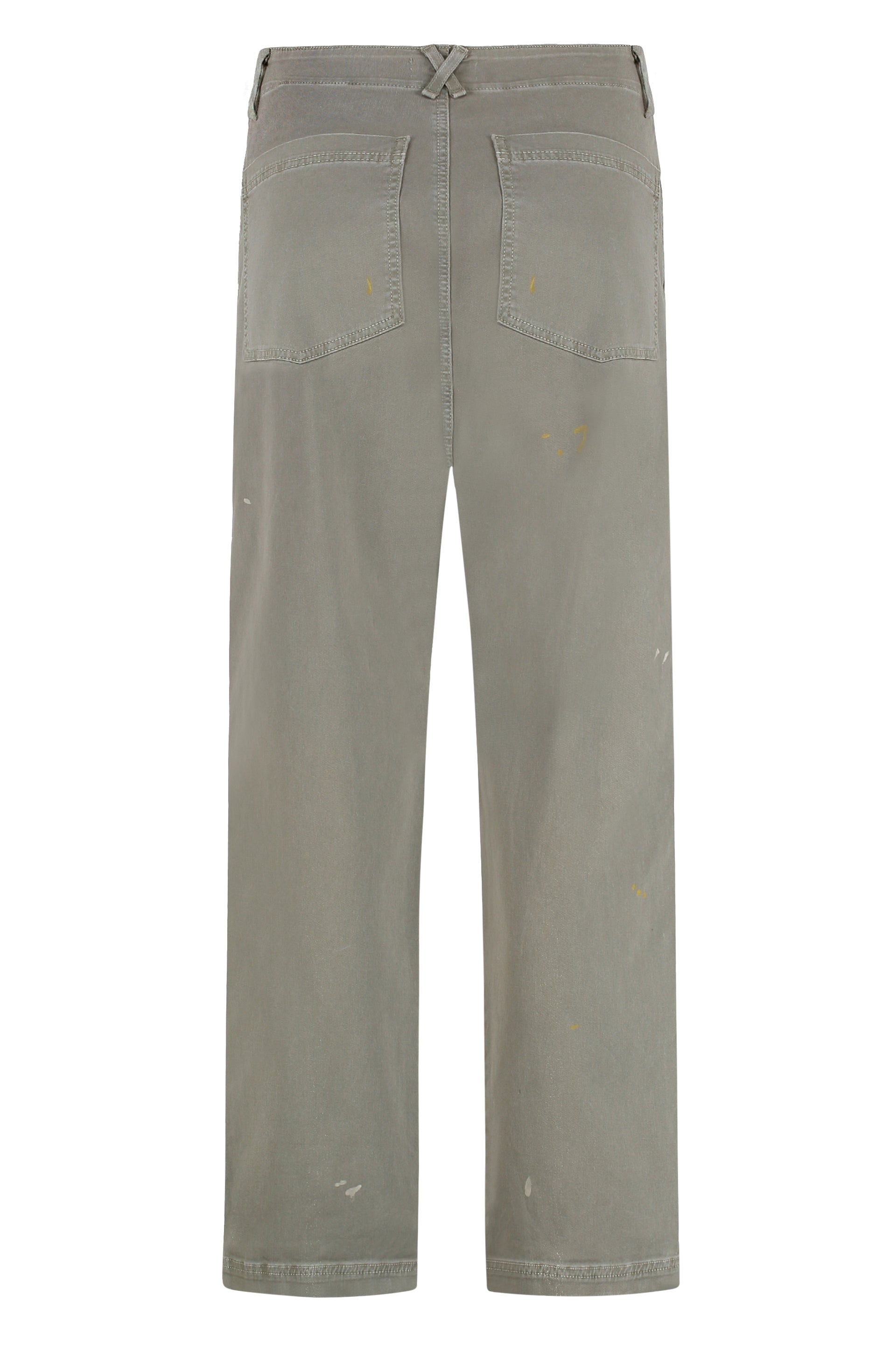 ASKK NY Straight-Leg Trousers with Paint Splatter Effect