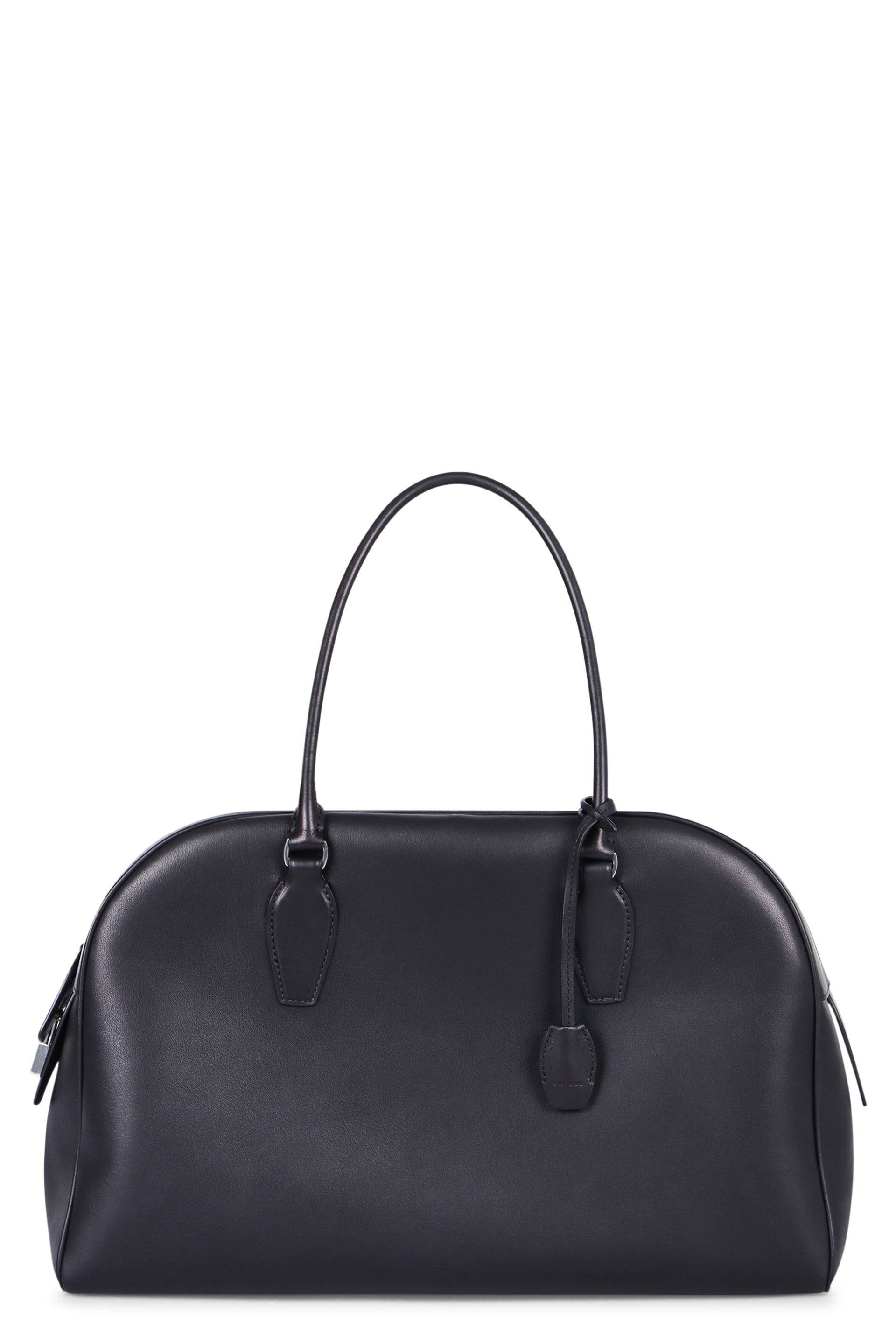 THE ROW Mini Glossy Leather Bowling Handbag