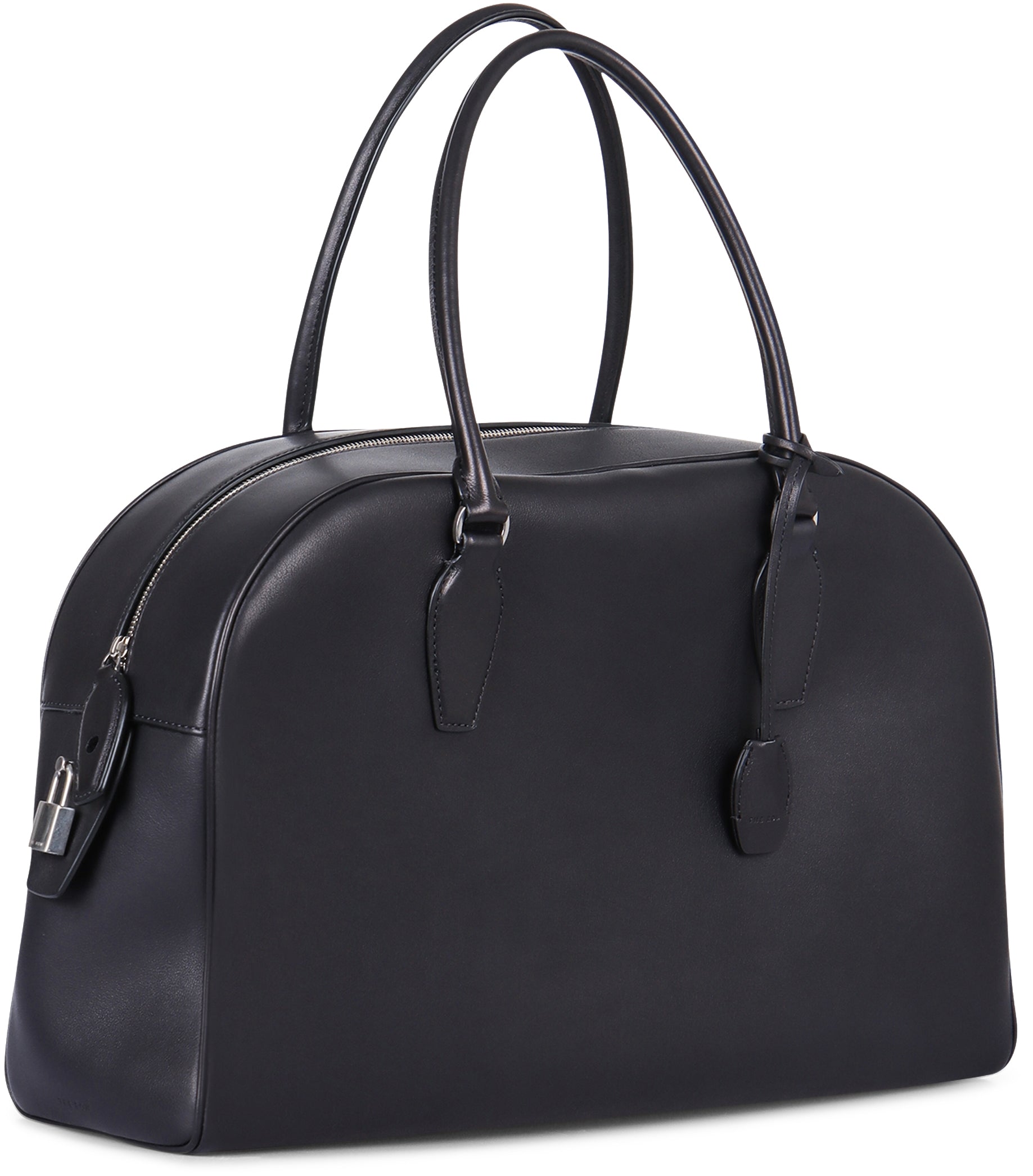 THE ROW Mini Glossy Leather Bowling Handbag